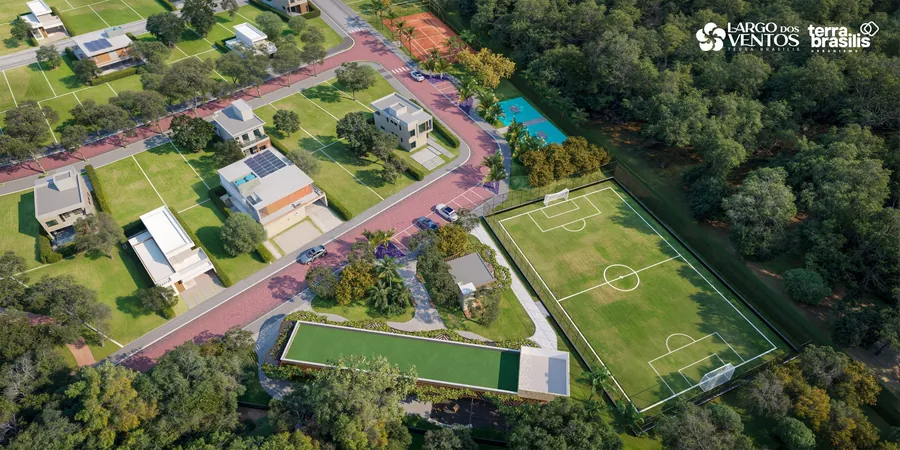 Pavilhão do Espaço Movimento, com cobogó e vegetação